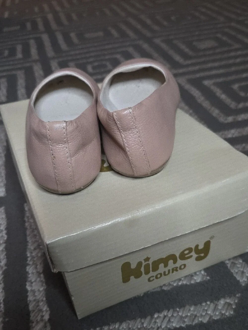 Kimey | Girls Classic Round-Toe Ballet Flats in Nude